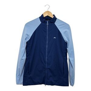 J.Lindeberg Liv Hybrid Golf Jacket PrimaLoft Navy/Light Blue Women's Size S
